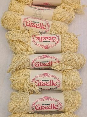 Cotton Yarn - Cream Skeins (Lot) Of 9